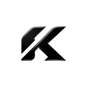 Stylized K Logo V2 Vinyl Car Decal Sticker – Waterproof & UV-Resistant 3.4133333333333336"