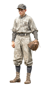 Vintage Baseball Player V11 Vinyl Car Decal Sticker – Waterproof & UV-Resistant 9.706666666666667"