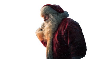 Santa At Window Vinyl Car Decal Sticker – Waterproof & UV-Resistant 2.986666666666667"