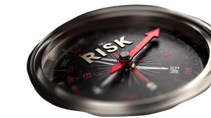 Risk Compass Close-Up Vinyl Car Decal Sticker – Waterproof & UV-Resistant 2.72"