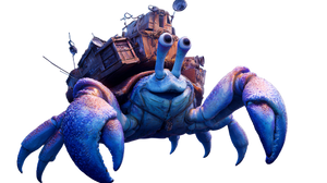 Heroic Hermit Crab Vinyl Car Decal Sticker – Waterproof & UV-Resistant 2.72"