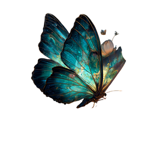 Luminous Glass Butterfly V2 Vinyl Car Decal Sticker – Waterproof & UV-Resistant 3.4133333333333336"