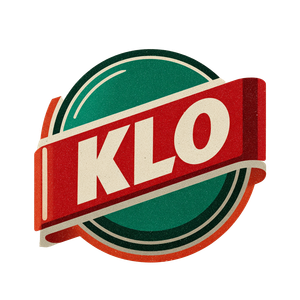 Vintage Klo Logo Vinyl Car Decal Sticker – Waterproof & UV-Resistant 6.826666666666667"