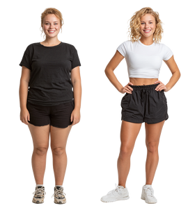 Weight Loss Comparison V6 Vinyl Car Decal Sticker – Waterproof & UV-Resistant 7.573333333333333"
