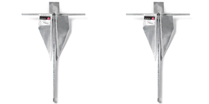 2x Taylor Made 18 lb Fluke Style Boat Anchor | For Boats 41-46ft | Premium Galvanized Steel 2x Taylor Made 18 lb Fluke Style Boat Anchor | For Boats 41-46ft | Premium Galvanized Steel