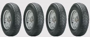 4x Superior ST205 x 75D15 Trailer Tire | Non-Directional Tread Design | Bias Ply | Limited Warranty