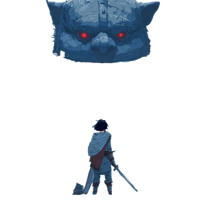 Ghibli-Style Dark Souls Vinyl Car Decal Sticker – Waterproof & UV-Resistant 3.4133333333333336"
