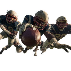 Football Players Diving Vinyl Car Decal Sticker – Waterproof & UV-Resistant 3.4133333333333336"