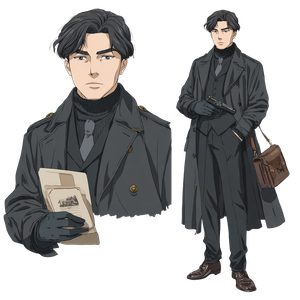 Male Spy Anime Vinyl Car Decal Sticker – Waterproof & UV-Resistant 3.4133333333333336"