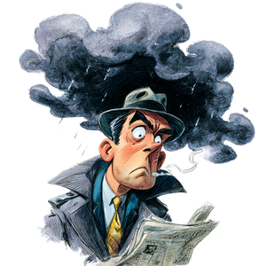 Gloomy Comic Editor Vinyl Car Decal Sticker – Waterproof & UV-Resistant 3.4133333333333336"