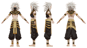 Masked Pharaoh Character Vinyl Car Decal Sticker – Waterproof & UV-Resistant 2.72"