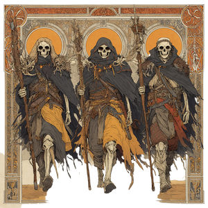 Skeletal Tyrollean Revenants Vinyl Car Decal Sticker – Waterproof & UV-Resistant 6.826666666666667"