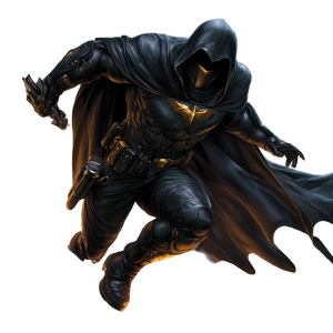 Hooded Vigilante Figure Vinyl Car Decal Sticker – Waterproof & UV-Resistant 3.4133333333333336"