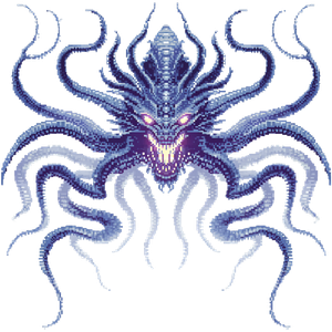 Space Beast Pixel Vinyl Car Decal Sticker – Waterproof & UV-Resistant 6.826666666666667"