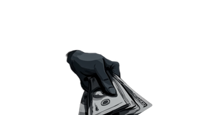 Hand Giving Money Vinyl Car Decal Sticker – Waterproof & UV-Resistant 5.4