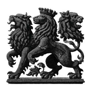 Interlocking Tesselated Lions Vinyl Car Decal Sticker – Waterproof & UV-Resistant 3.4133333333333336"