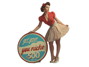 Vintage Model Advertisement Vinyl Car Decal Sticker – Waterproof & UV-Resistant 6.1866666666666665"