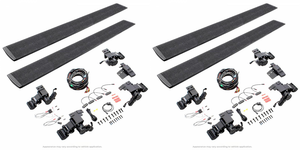 2x Go Rhino Electric Powered Running Boards | Lighted Aluminum Steps | Rocker Panel Mount | Black