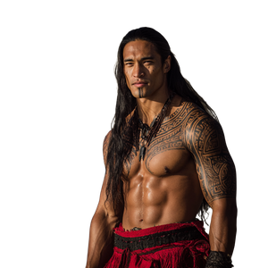 Māori Man Beach Vinyl Car Decal Sticker – Waterproof & UV-Resistant 3.4133333333333336"