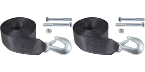 2x Dutton Lainson Corp Black Winch Hook Strap | 2600lb Tensile Strength | 4000lb Breaking Strength 2x Dutton Lainson Corp Black Winch Hook Strap | 2600lb Tensile Strength | 4000lb Breaking Strength