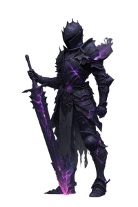 Obsidian Knight Warrior Vinyl Car Decal Sticker – Waterproof & UV-Resistant 8.96"