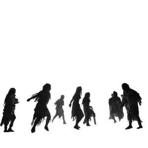 Zombie Fire Dance Vinyl Car Decal Sticker – Waterproof & UV-Resistant 3.4133333333333336"