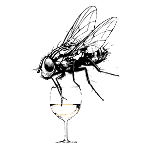 Fly In Wine Vinyl Car Decal Sticker – Waterproof & UV-Resistant 3.4133333333333336"