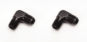 2x Upgrade Your Fuel System with Precision 90 Degree -6 AN To 1/4 Inch NPT Adapter Fitting