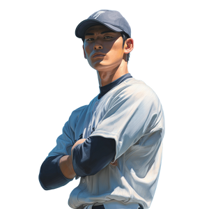 Japanese Baseball Player V5 Vinyl Car Decal Sticker – Waterproof & UV-Resistant 6.826666666666667"