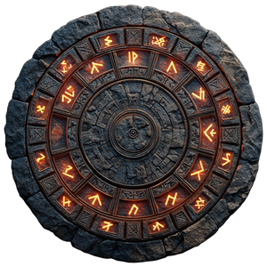 Runic Stone Floor Vinyl Car Decal Sticker – Waterproof & UV-Resistant 3.4133333333333336"