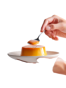 Caramel Pudding Spoon Vinyl Car Decal Sticker – Waterproof & UV-Resistant 4.1066666666666665"