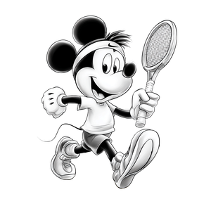 Mickey Mouse Pickleball Vinyl Car Decal Sticker – Waterproof & UV-Resistant 6.826666666666667"
