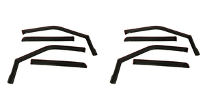 2x Custom Fit | Low Profile | High Gloss Smoke | In-Channel Rainguard for 2015-2020 Ford F-150