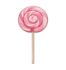 Pink Lollipop Clipart Vinyl Car Decal Sticker – Waterproof & UV-Resistant 3.6266666666666665"
