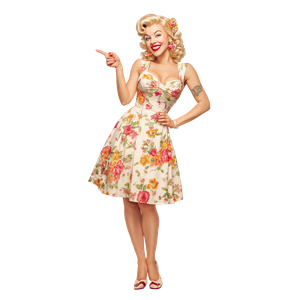 Vintage Pin-Up Woman V11 Vinyl Car Decal Sticker – Waterproof & UV-Resistant 6.826666666666667"