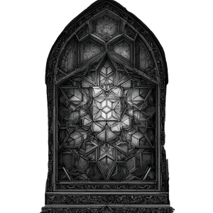 Gothic Window Design Vinyl Car Decal Sticker – Waterproof & UV-Resistant 3.4133333333333336"