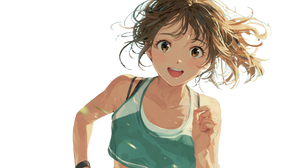 Jogging Anime Woman Vinyl Car Decal Sticker – Waterproof & UV-Resistant 5.4