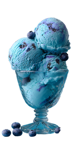 Blueberry Ice Cream Scoops Vinyl Car Decal Sticker – Waterproof & UV-Resistant 9.706666666666667"