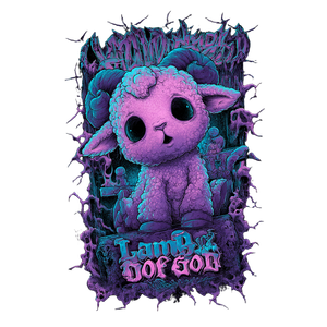 Gothic Disney Lamb Vinyl Car Decal Sticker – Waterproof & UV-Resistant 3.4133333333333336"