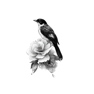 Elegant Bird Tattoo Vinyl Car Decal Sticker – Waterproof & UV-Resistant 3.4133333333333336"