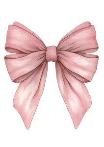 Pink Watercolor Bow Vinyl Car Decal Sticker – Waterproof & UV-Resistant 4.373333333333333"