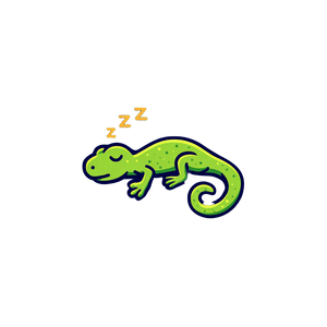 Lazy Lizard Logo V2 Vinyl Car Decal Sticker – Waterproof & UV-Resistant 3.4133333333333336"