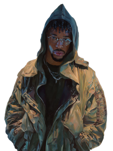 Killmonger Museum Portrait Vinyl Car Decal Sticker – Waterproof & UV-Resistant 8.213333333333333"