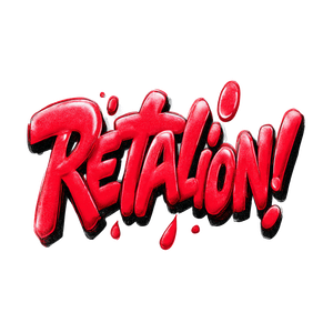 Graffiti Word Retaliation Vinyl Car Decal Sticker – Waterproof & UV-Resistant 3.4133333333333336"