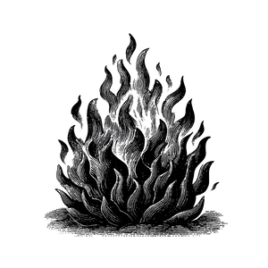 Flame Icon V2 Vinyl Car Decal Sticker – Waterproof & UV-Resistant 3.4133333333333336"