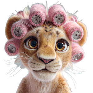 Baby Lion Portrait V3 Vinyl Car Decal Sticker – Waterproof & UV-Resistant 6.826666666666667"