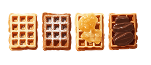 Topped Waffles Display Vinyl Car Decal Sticker – Waterproof & UV-Resistant 2.