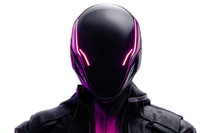 Sci-Fi Helmeted Character Vinyl Car Decal Sticker – Waterproof & UV-Resistant 5.76"