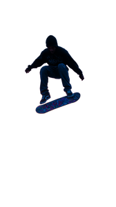 Skateboarder Kick-Flip Vinyl Car Decal Sticker – Waterproof & UV-Resistant 4.8533333333333335"