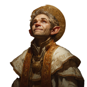 Halfling Saint Portrait Vinyl Car Decal Sticker – Waterproof & UV-Resistant 3.4133333333333336"